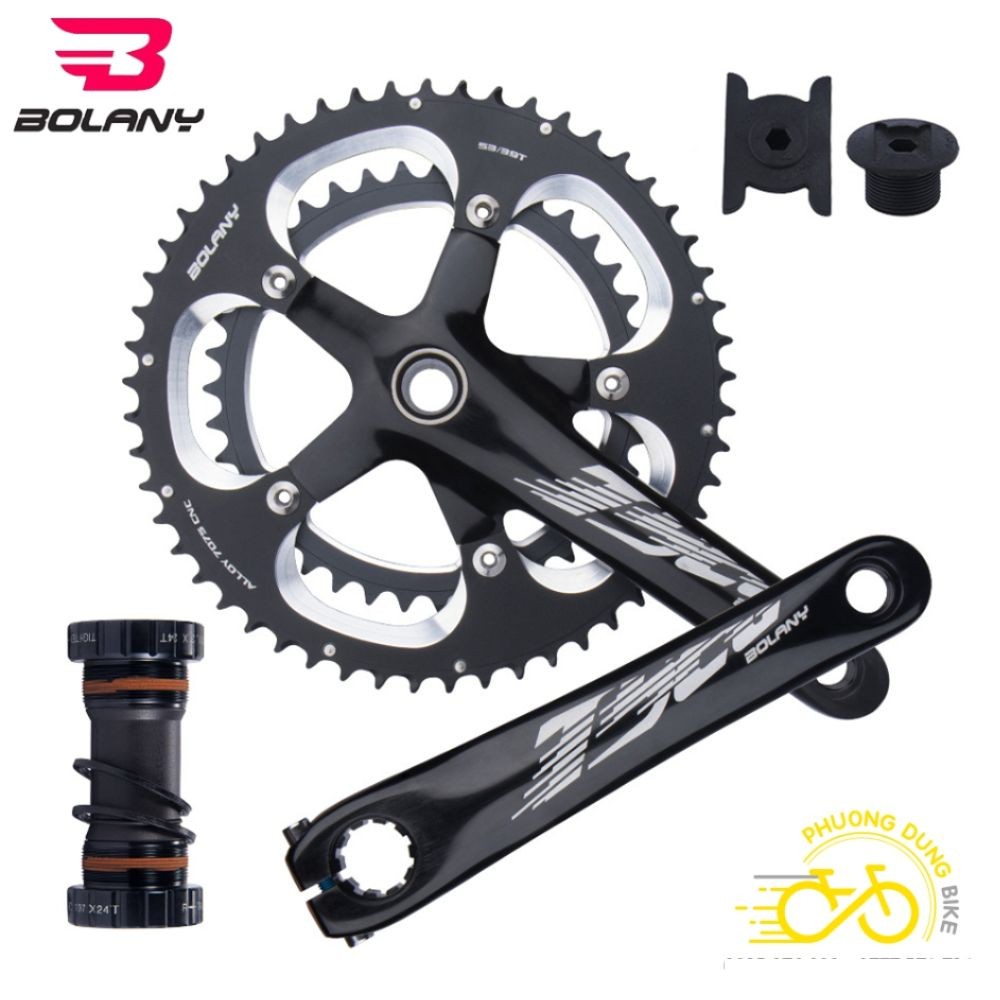 Đùi đĩa (Giò dĩa) rỗng xe đạp BOLANY DT324 39-53T