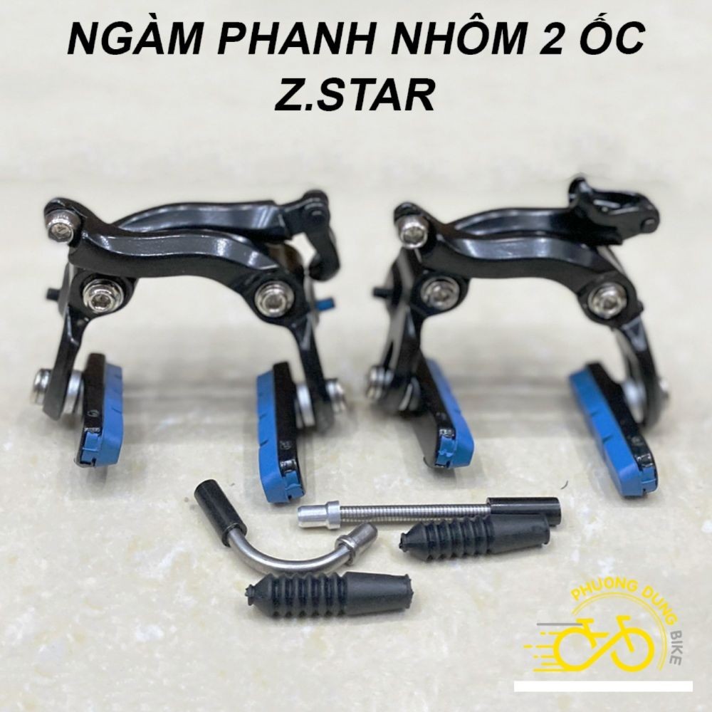 Bộ ngàm phanh (thắng) nhôm cho khung 2 ốc xe đạp Z.STAR