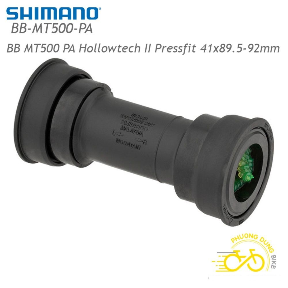 Trục giữa cốt rỗng xe đạp SHIMANO BB MT500 PA (BB ÉP) - Hàng Chính Hãng