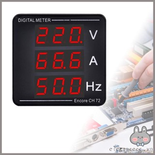 Elega LED Vôn kế Ampe kế Đồng hồ đo tần số Đồng hồ vạn năng kỹ thuật số Hiển thị điện áp dòng điện