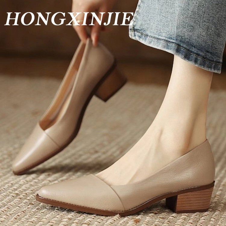 HONGXINJIE Giày Cao Gót Mũi Nhọn GIÀY SANDAL Thời Trang Mới 2023 Cho Nữ B95G08V 35Z230831
