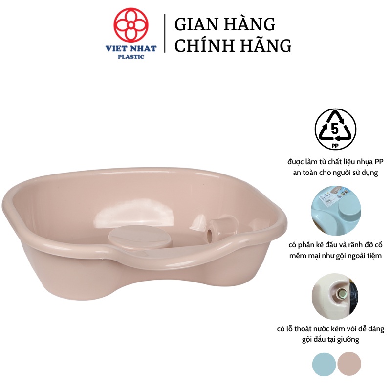 Chậu gội đầu tại giường cho người già, bà bầu, trẻ nhỏ Nhựa Việt Nhật 2206 -Việt Nhật Plastic HN AMIZIN