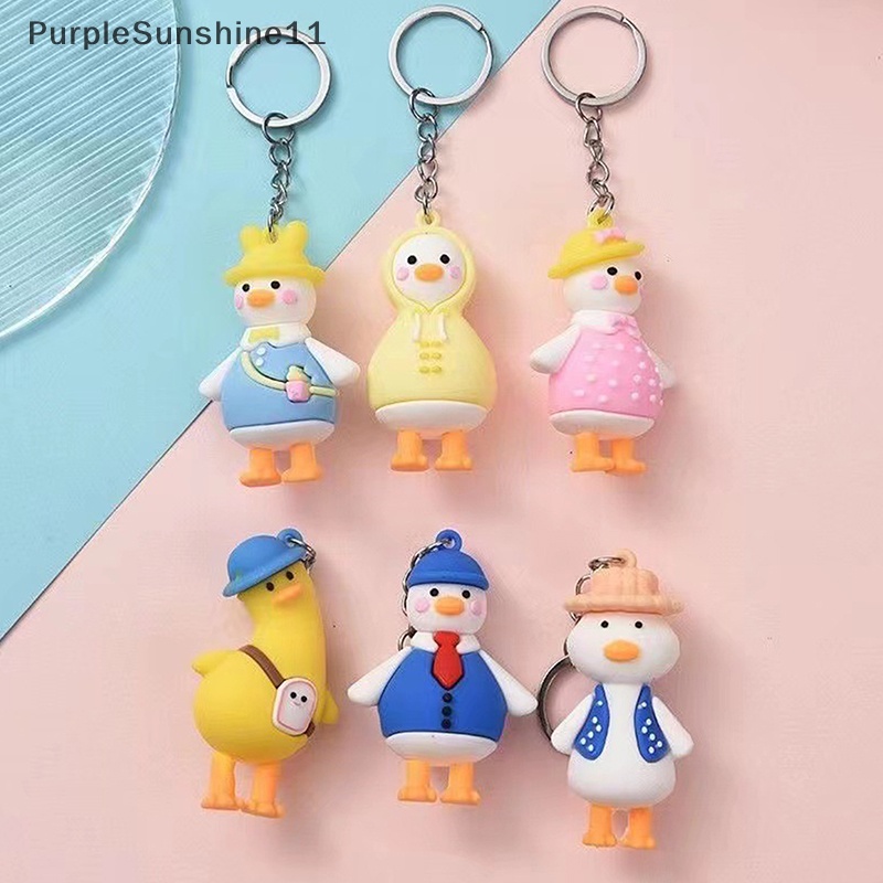 Móc Khóa Cao Su Mềm Hình Vịt Sáng Tạo Dễ Thương Thời Trang Mới Năm 2023 n