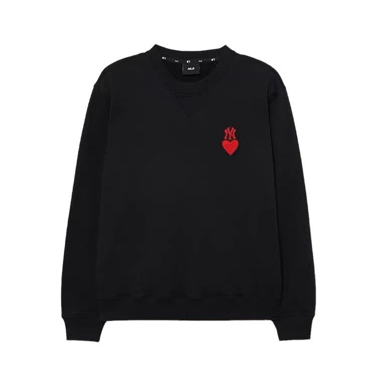 Áo Sweater Dáng Rộng Thêu Hình Trái Tim Phong Cách Hàn Quốc Thời Trang Mùa Thu 2023 Mlb