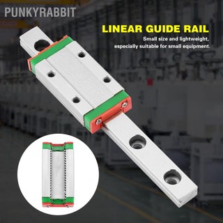 PunkyRabbit 100mm MGN9H Đường ray dẫn hướng tuyến tính thu nhỏ Khối trượt chiều rộng 9mm