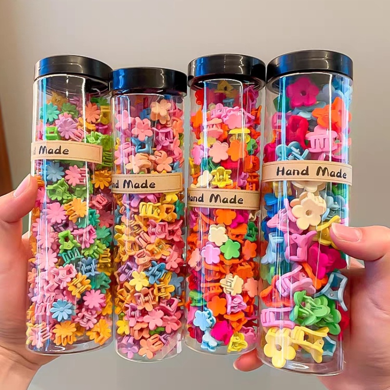 Set 100 Kẹp Tóc Nhiều Màu Sắc Dễ Thương Cho Bé Gái