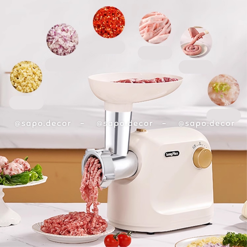 Máy xay thịt đa năng, nhồi xúc xích, thái nát rau củ LongPlus chính hãng - Sapo Decor 226