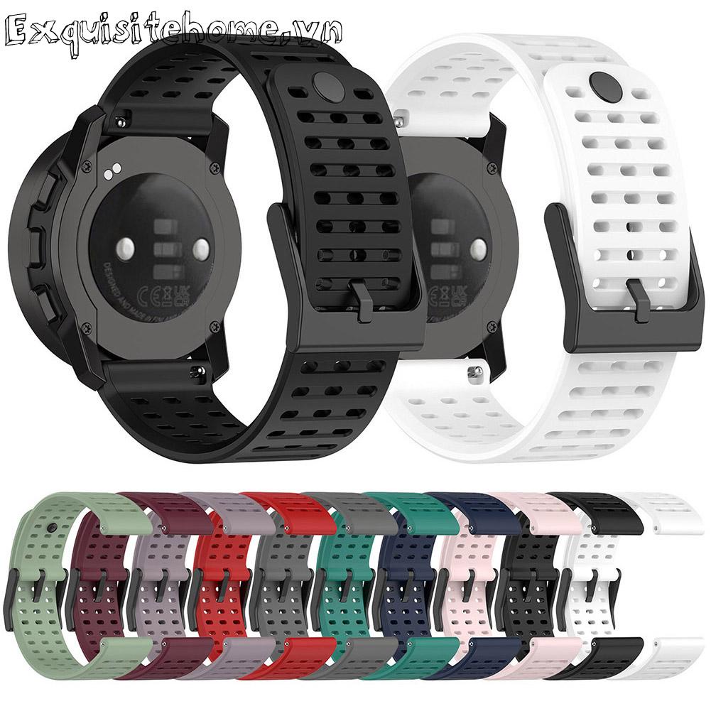 Thông Minh Dây Đeo Thay Thế Chất Liệu Silicon Màu Trơn Cho suunto Dọc / suunto9 peak pro