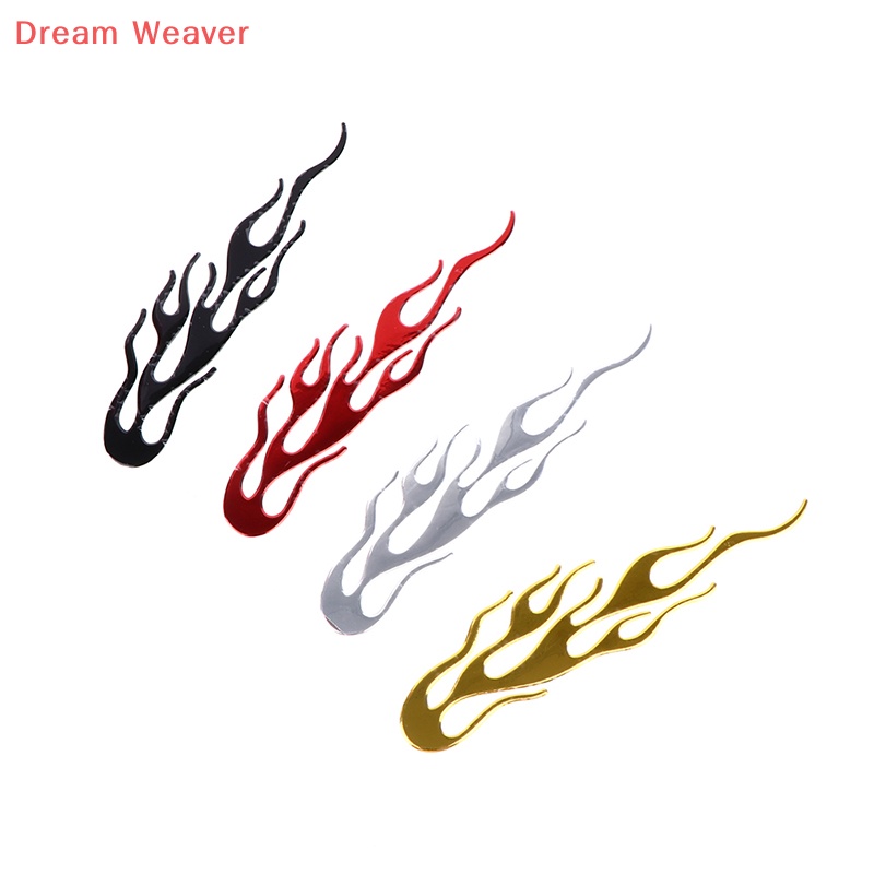 Sticker vinyl Dán Xe Hơi / Xe Máy Phản Quang 20 * 4cm Hình Ngọn Lửa 3d