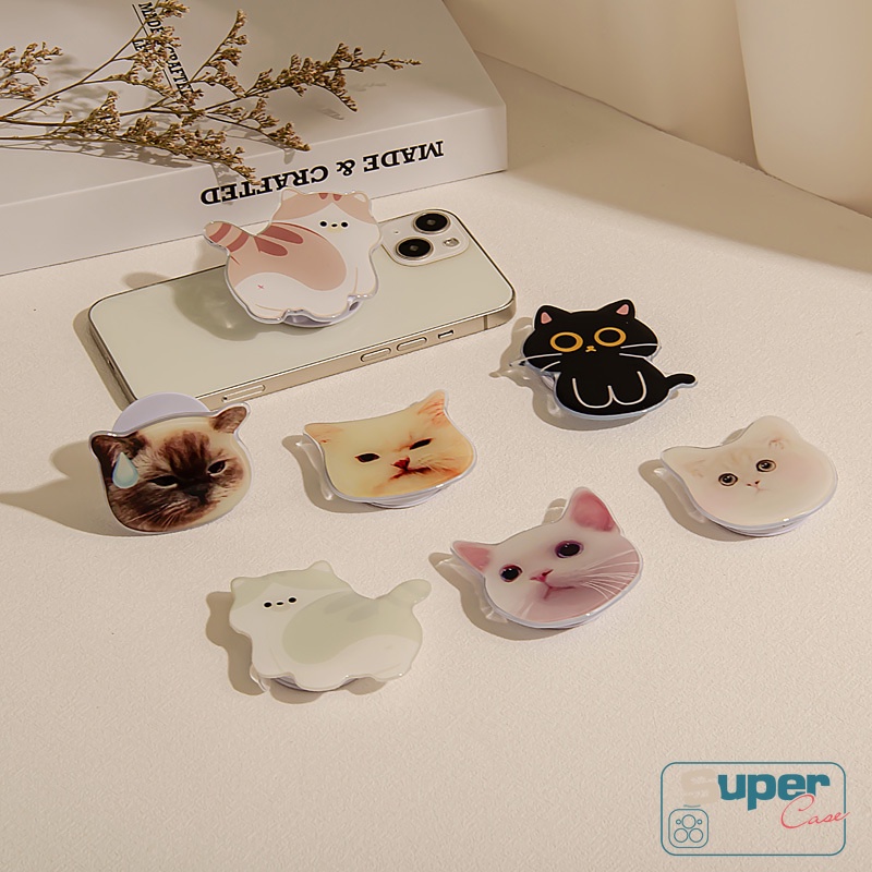 Giá Đỡ Điện Thoại Dạng Nhẫn Hình Thú Hoạt Hình Dễ Thương