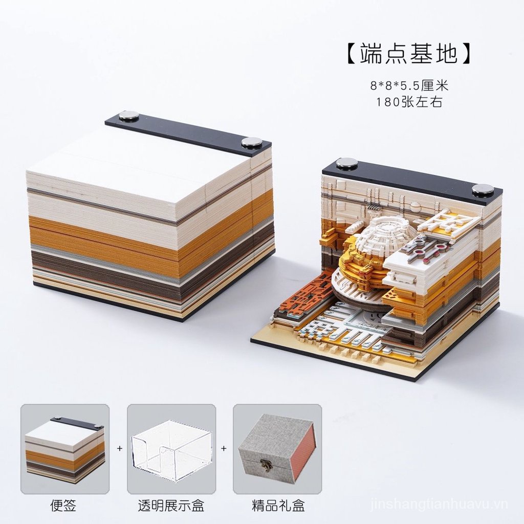Qianli Giấy Ghi Chú Họa Tiết Trái Đất 3d Sáng Tạo