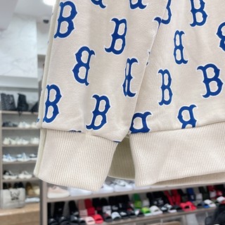 [CHÍNH HÃNG] Áo SWEATER MLB MONOGRAM BOSTON - BE - CODE: 3AMTM0231