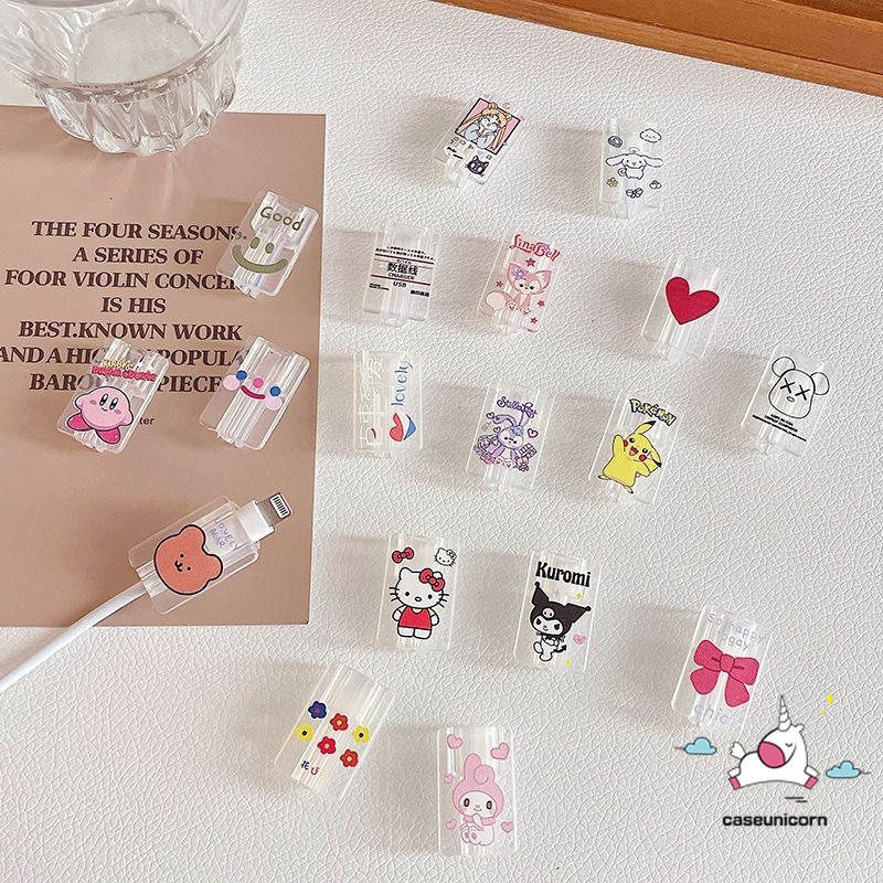 1 Món Đồ Chơi Hoạt Hình disney mickey kuromi kirby puppy lotso Dây Cáp Sạc Điện Thoại Di Động