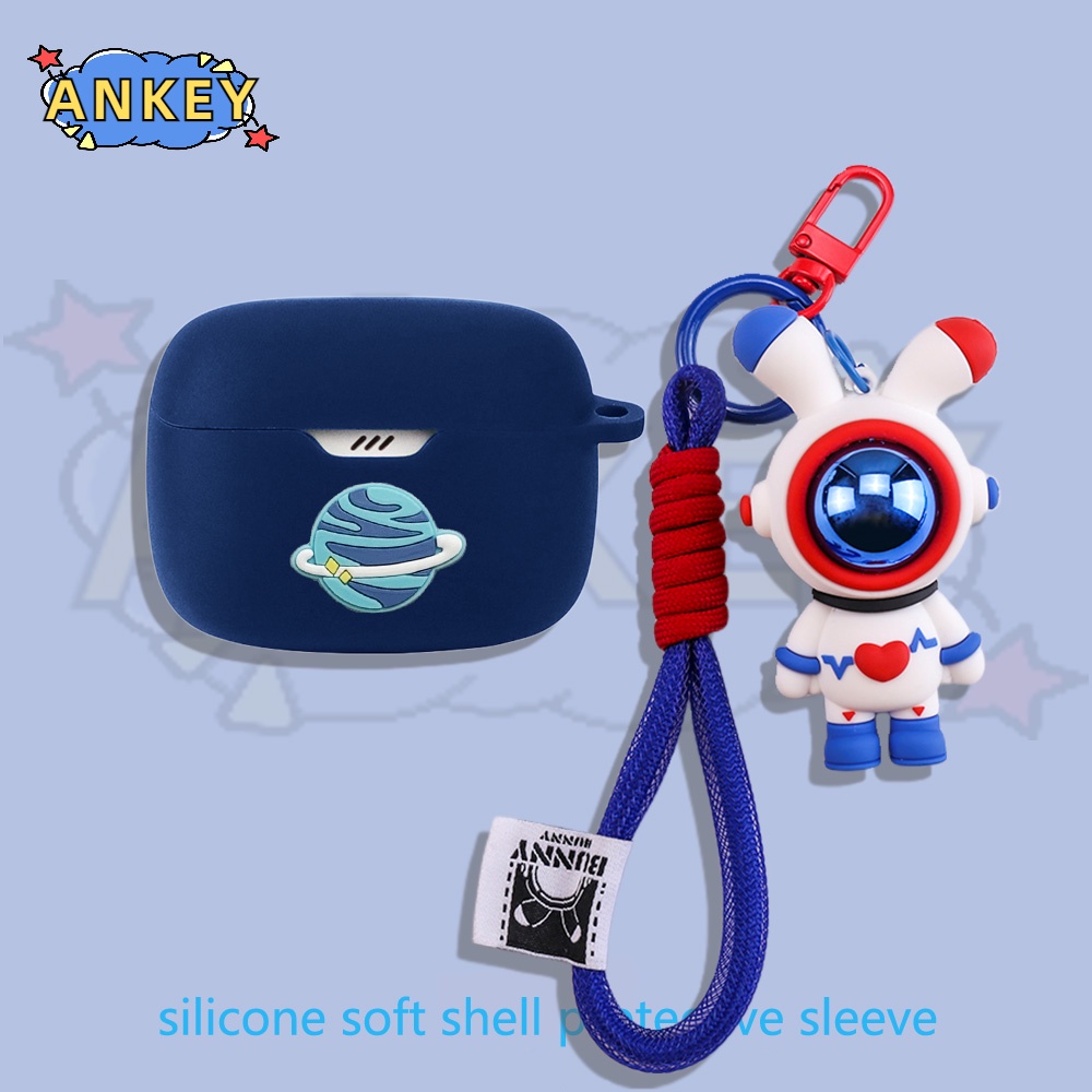 Case For Edifier TWS1 Pro 2 W220T W240TN Earphone Silicone Case Cute Astronaut Earbuds Waterproof Shockproof Soft Protective Headphone Cover Headset Skin with Hook