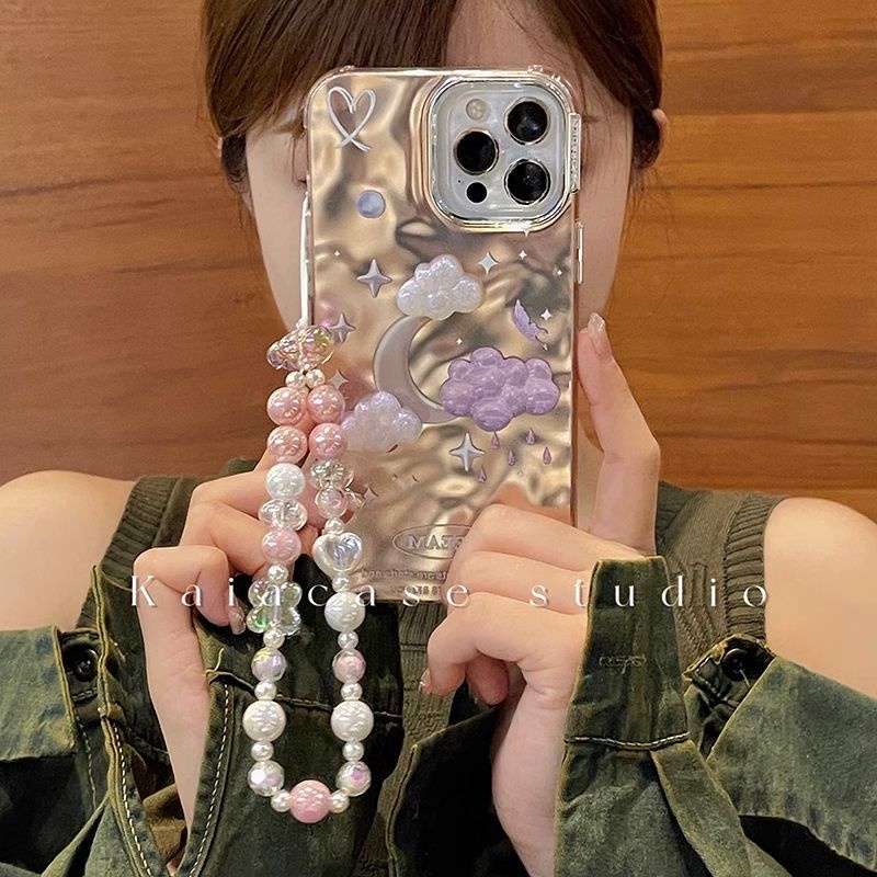 Ốp Điện Thoại Chống Rơi Họa Tiết Đám Mây / Mặt Trăng / Mặt Trăng Ba Chiều Cho apple Iphone 14promax 13 11 14pro 13pro 14