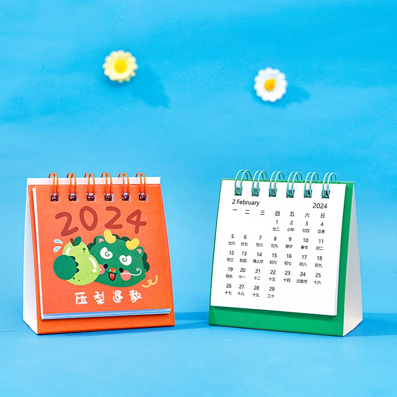 Lịch Để Bàn Năm 2024 Họa Tiết Trái Cây Hoạt Hình