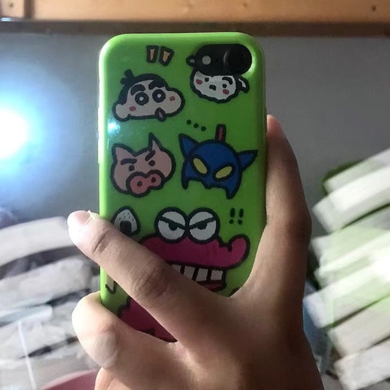 Cute Crayon Dinosaur Phone Case for Iphone 13promax 14 Cartoon 8P 12 11 XR CCCN