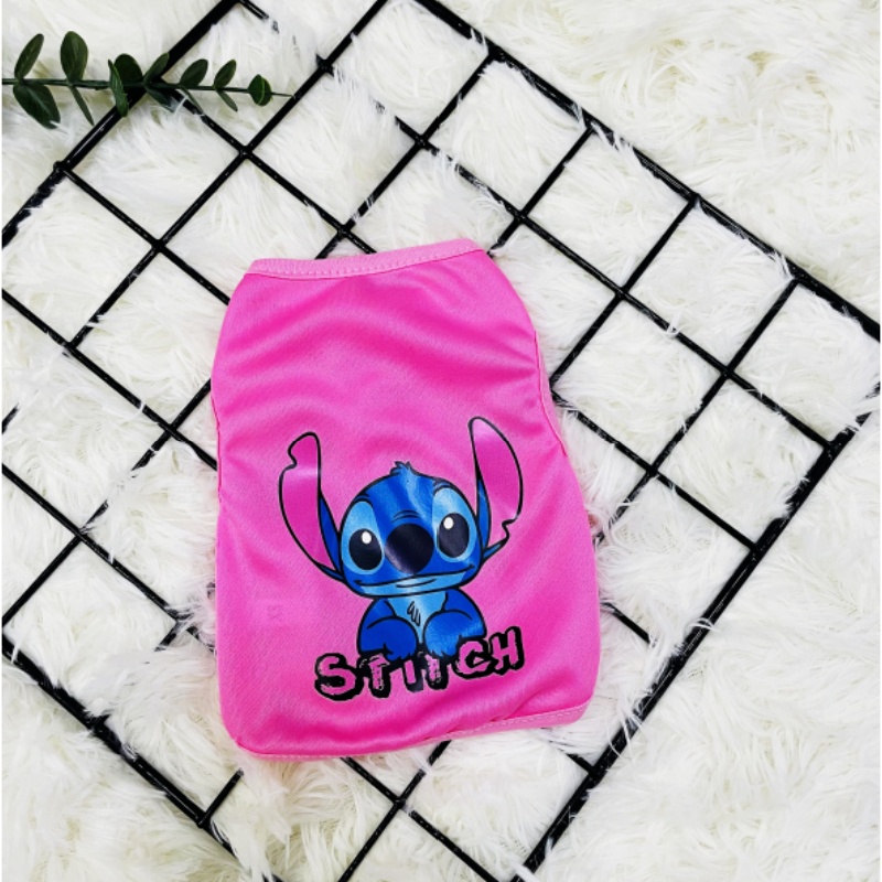 Áo tank top Thoáng Khí Hình stitch Cho Thú Cưng