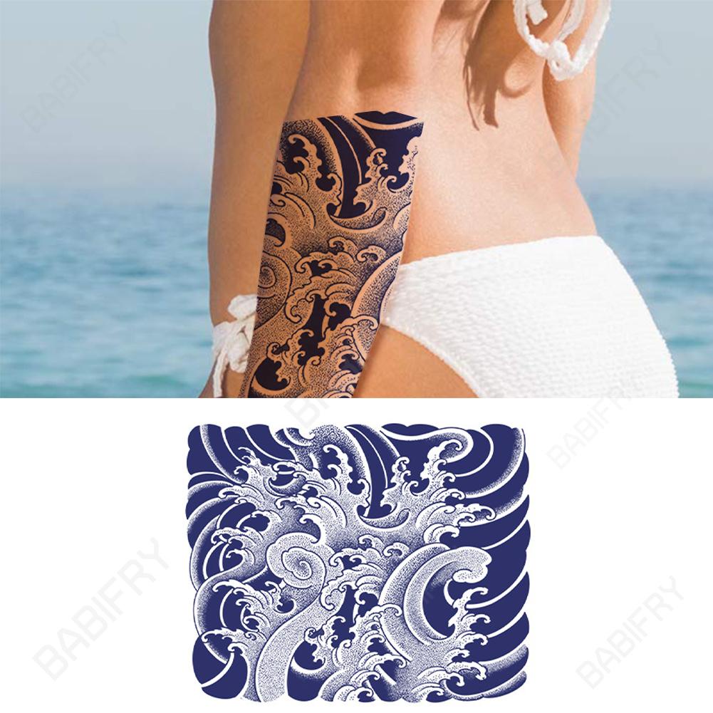 Hình Xăm Dán Bán Vĩnh Viễn Chống Thấm Nước Họa Tiết Hoa Dành Cho Nam Và Nữ