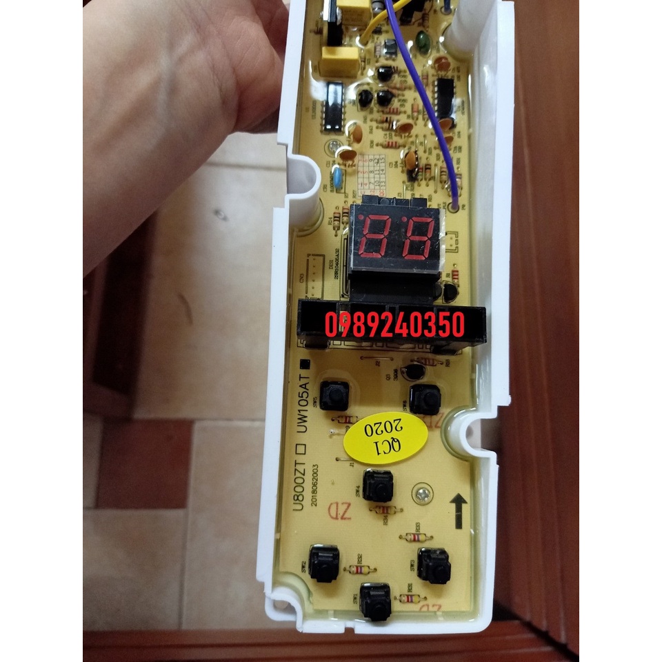 Bo mạch máy giặt AQUA AQW - U800AT 8kg 6 phím mới