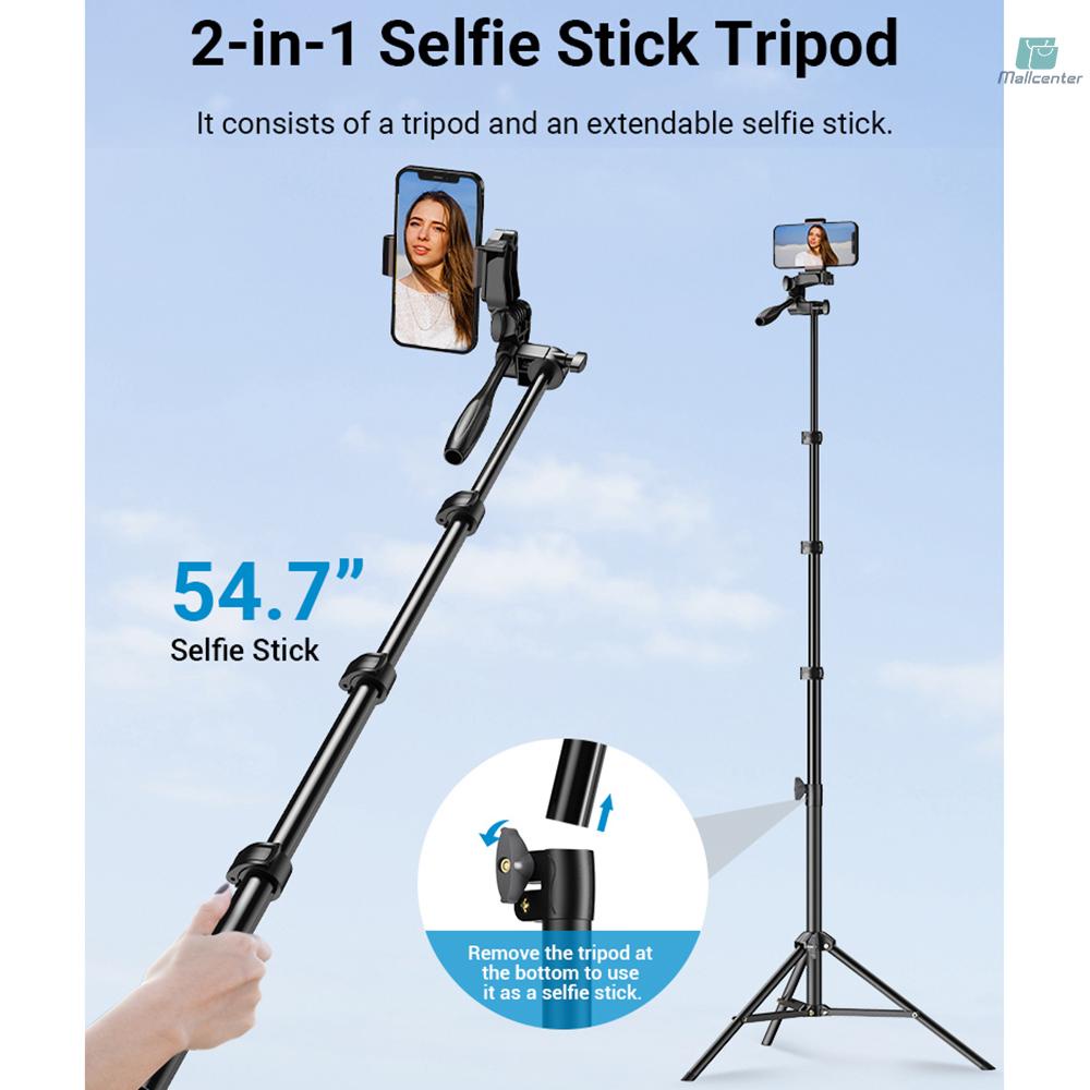 Apexel Gậy selfie Ba Chân 180cm / 70in Bằng Hợp Kim Nhôm Với Điều Khiển Từ Xa Thay Thế Cho Điện Thoại iphone / camera vlog selfie Nhóm takin Come-9.13