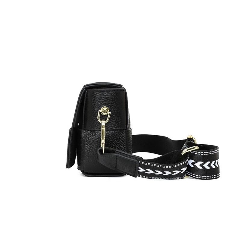 Túi Đeo Chéo Da Bò Dáng Vuông Nhỏ Có Nam Châm Thời Trang Cao Cấp