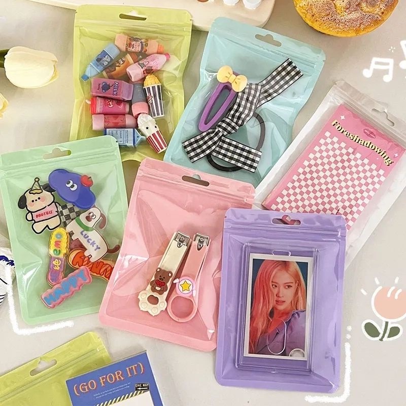 1 Túi Niêm Phong Tự Đóng Gói Màu macaron Ngọc Trai Phù Hợp Để Bảo Vệ Và Đóng Gói