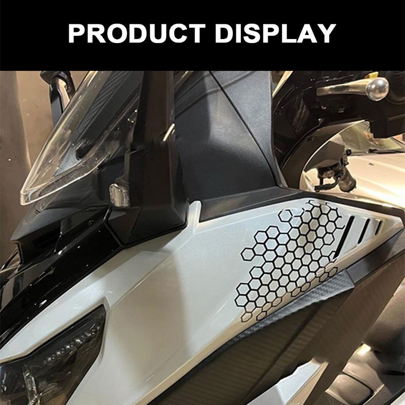 Dán xe máy BLALION Miếng Dán Trang Trí Đèn Đuôi Xe Mô Tô Hình Tổ Ong Độc Đáo