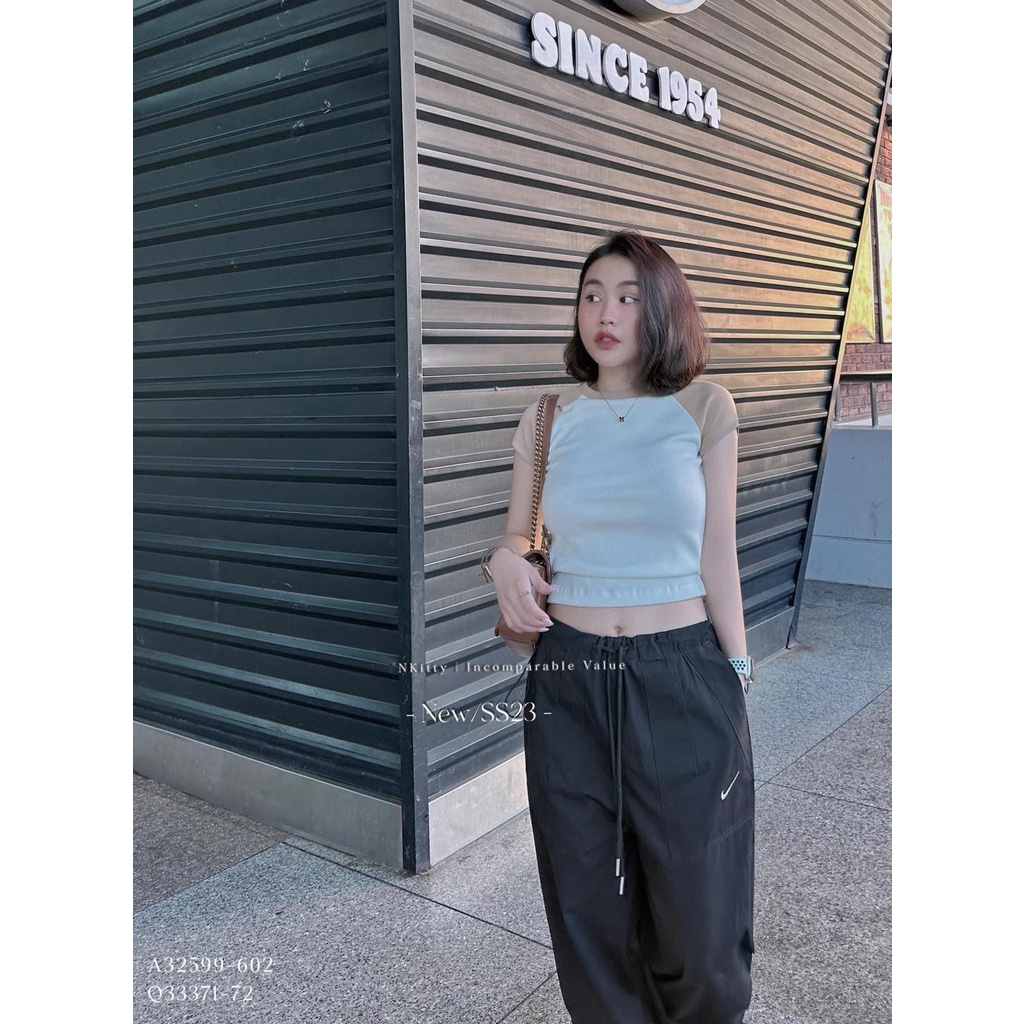 Quần suông kaki ni.ke dù