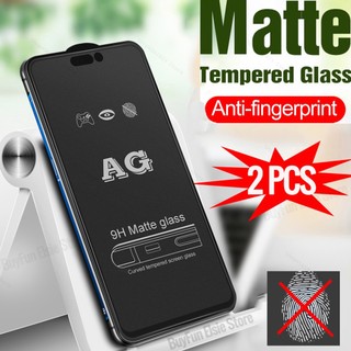 2pcs anti-fingerprint tempered glass for iphone 15 pro max iphone15 plus iphone15pro 15pro 15promax 2023 matte screen protector