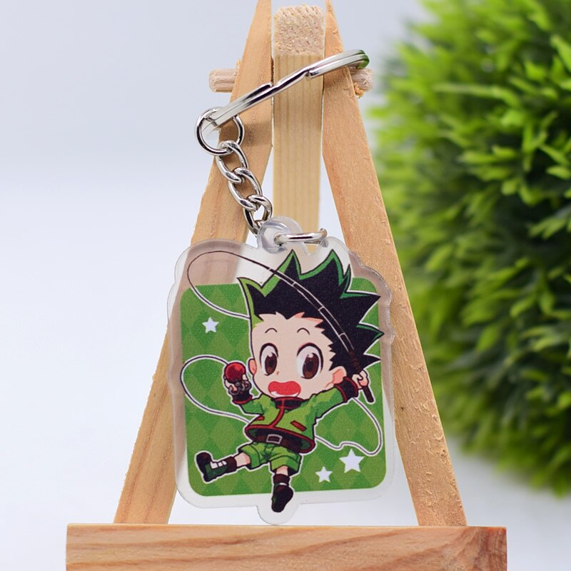 Móc khoá New hunter x Hunter Phụ Kiện Trang Trí Túi xách Balo in hình nhân vật 2 mặt rõ nét Móc khoá các nhân vật