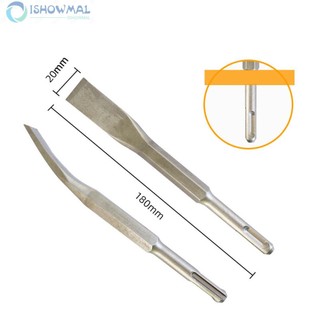 [ISHOWMAL-VN]Chisel Bit For Electric Hammer Hand Tools Impact Drill Bit Round Shank-New In 9-