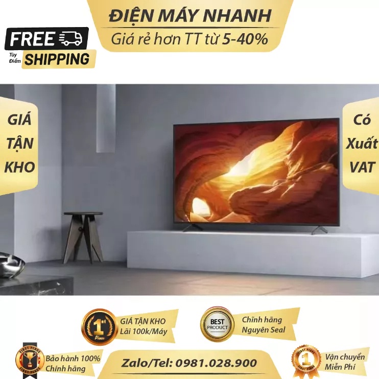 Smart Tivi Sony 85 Inch 4K UHD KD-85X8000H /Chính hãng BH:24 tháng tại nhà toàn quốc/  - Mới 100% CBX