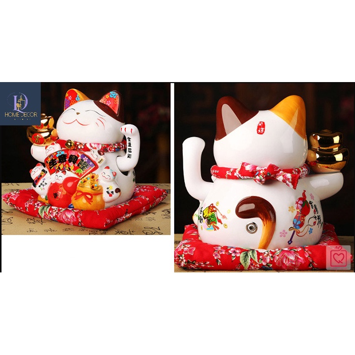 Mèo Thần tài, mèo may mắn neki maneko 26cm Tài Lộc
