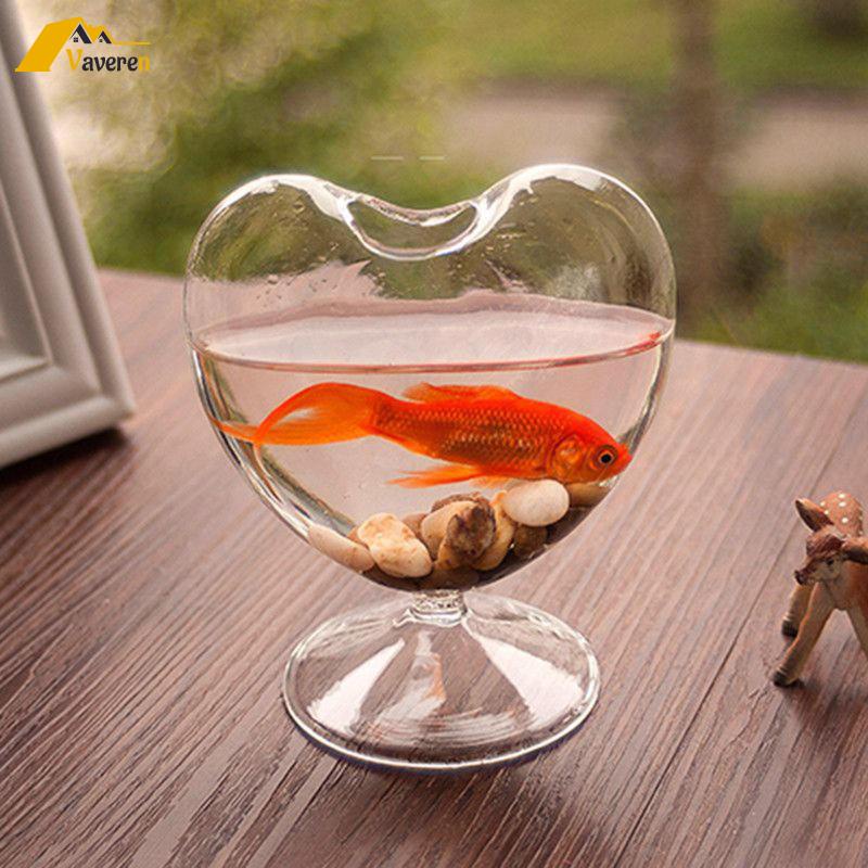 Bình Hoa Thủy Tinh Trong Suốt Hình Trái Tim Dùng Trang Trí Bàn Ăn