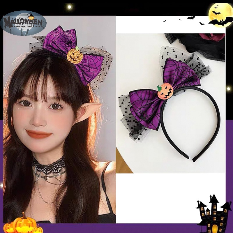 Băng Đô Cài Tóc Hóa Trang Phù Thủy Nhện halloween vn