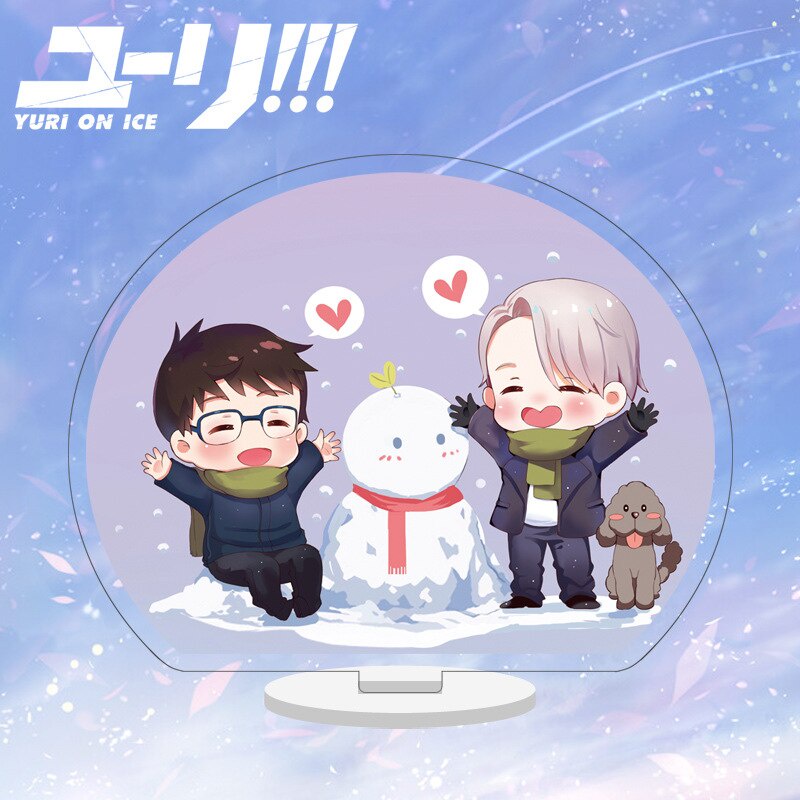 Mô hình Standee Yuri!!! On Ice Victor Nikiforov BL Anime để bàn tượng nhựa acrylic trong suốt Phụ kiện trang trí