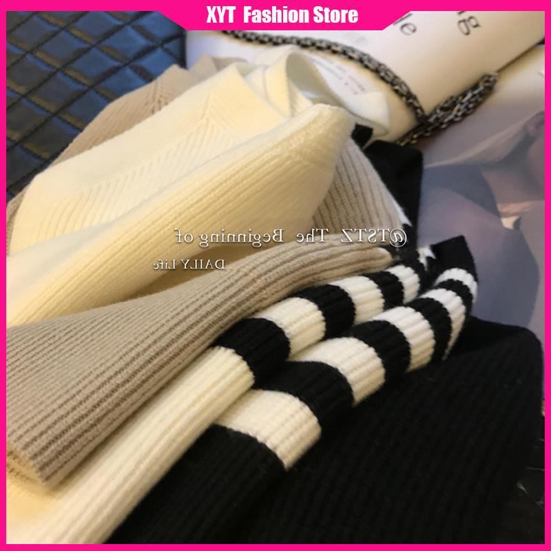 Áo Hai Dây Dệt Kim Kẻ Sọc Màu Sắc Tương Phản Thời Trang Cho Nữ Size 35-60kg