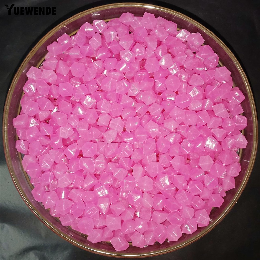 Bộ 500 Viên Đá Dạ Quang Nhân Tạo yu.p Chống Mài Mòn Dùng Trang Trí Bể Cá