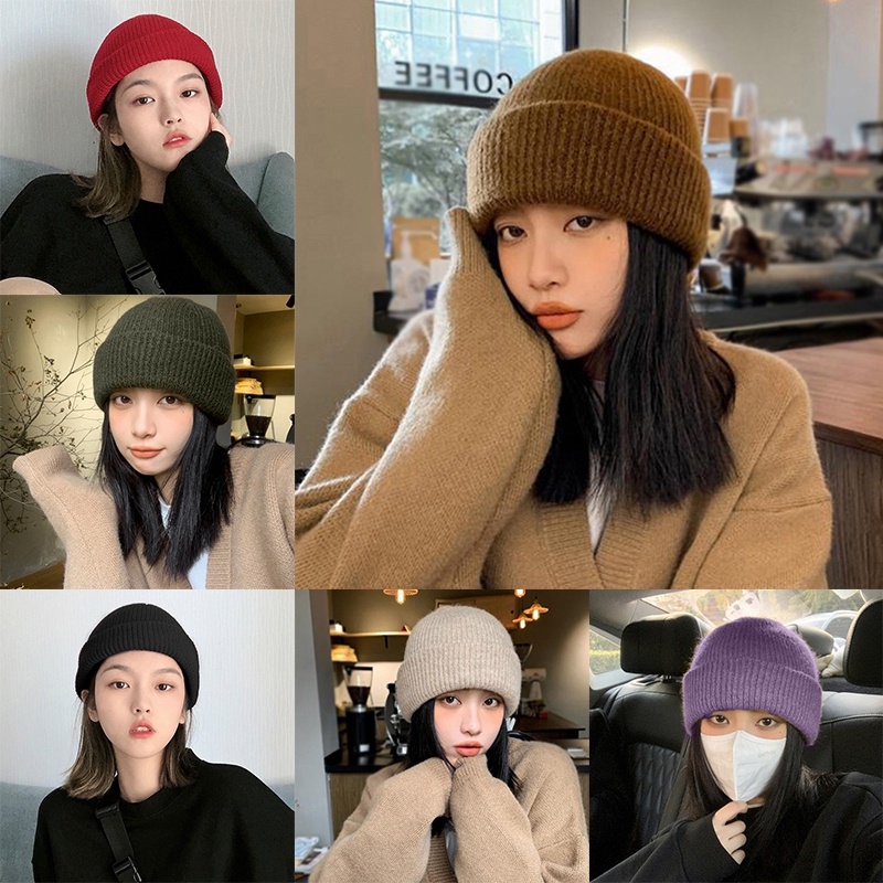 Mũ Len Dệt Kim Giữ Ấm Tai Mùa Đông Cho Cặp Đôi