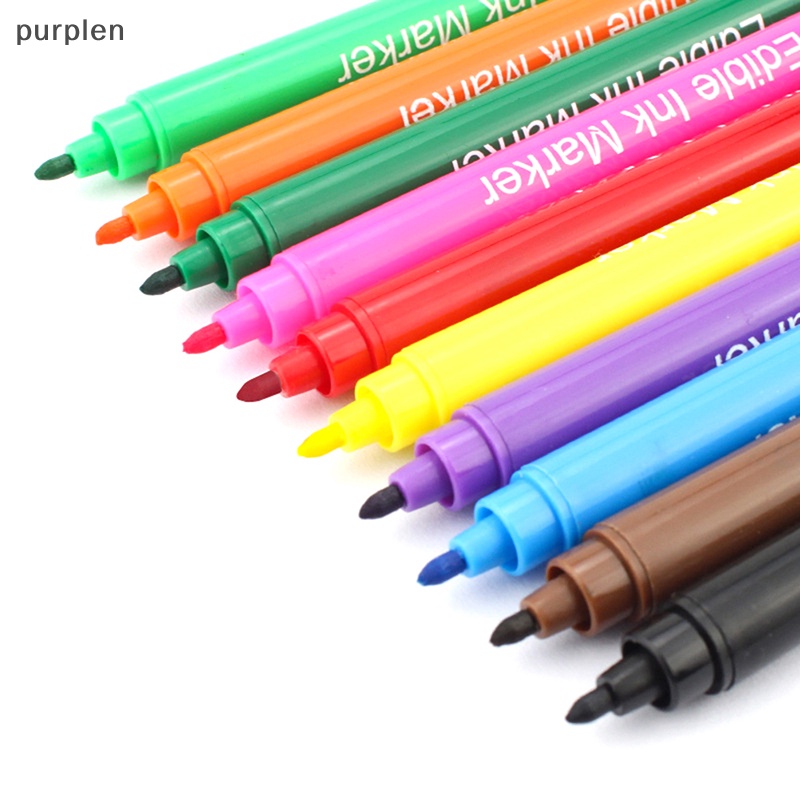 1 Bút Đánh Dấu Hai Mặt Cấp Thực Phẩm Dùng Vẽ Màu Thức Ăn / Bánh Quy diy Cho Bé