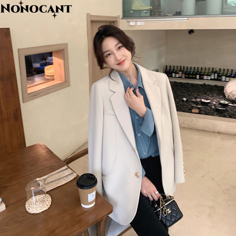Nonocant áo khoác nữ blazer áo blazer nữ  Thời trang Thanh lịch INS Phong cách WXW2392TOV38Z230920