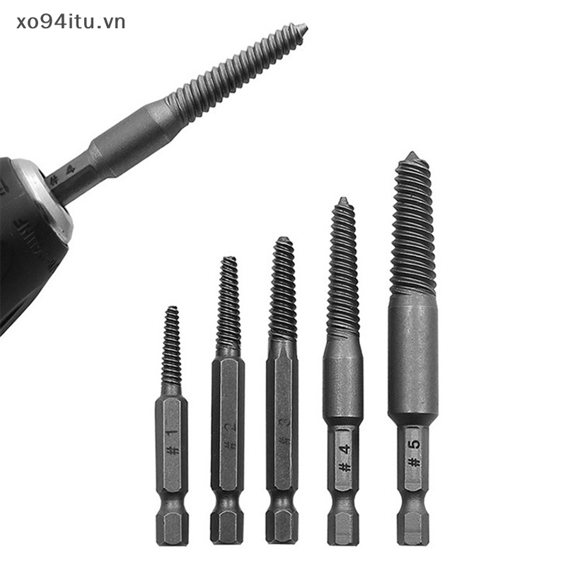 Xoitu set 5 Mũi Khoan Tháo Gỡ Bu Lông Gãy Chuyên Dụng vn