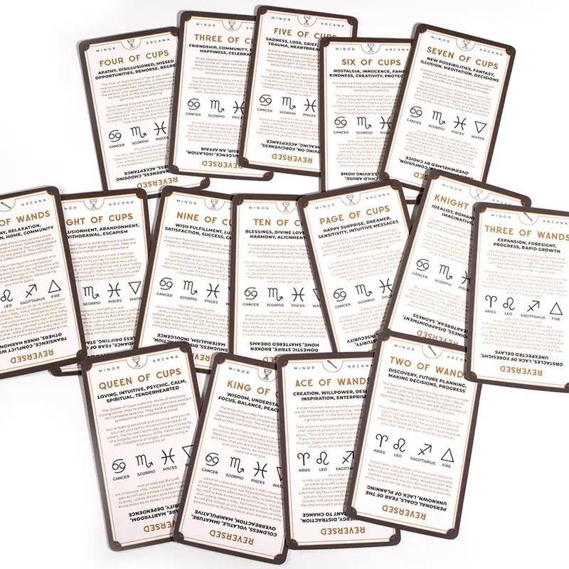 The Ultimate Tarot Training Deck Oracle Card 78pcs Fate Divination Tarot Cards