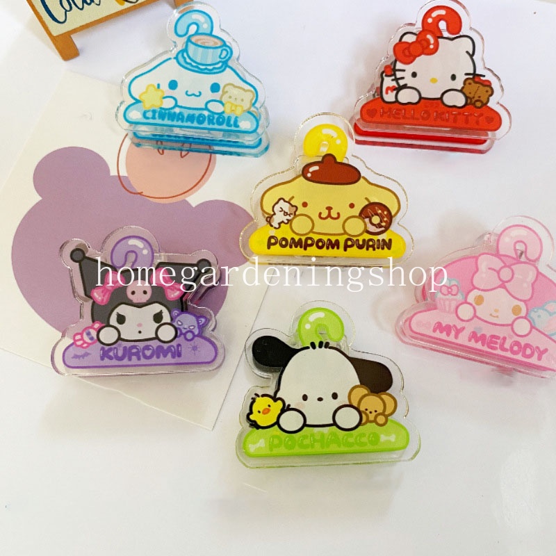 Sanrio Kẹp Đa Năng Hai Mặt Bằng acrylic In Hoạt Hình Dễ Thương