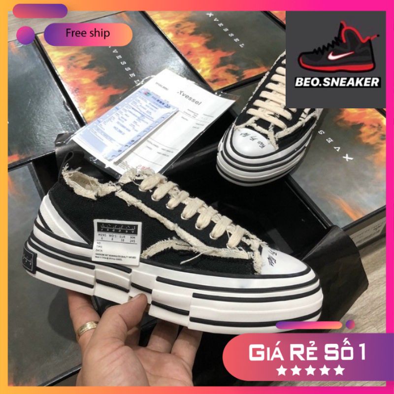 Giày exvessel. đen hàng 1:1 chất lượng
