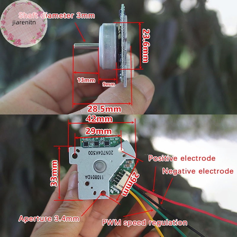 Động Cơ Không Chổi Than 17000rpm 20w dc8v-12v 20s Cho Quạt micro vn