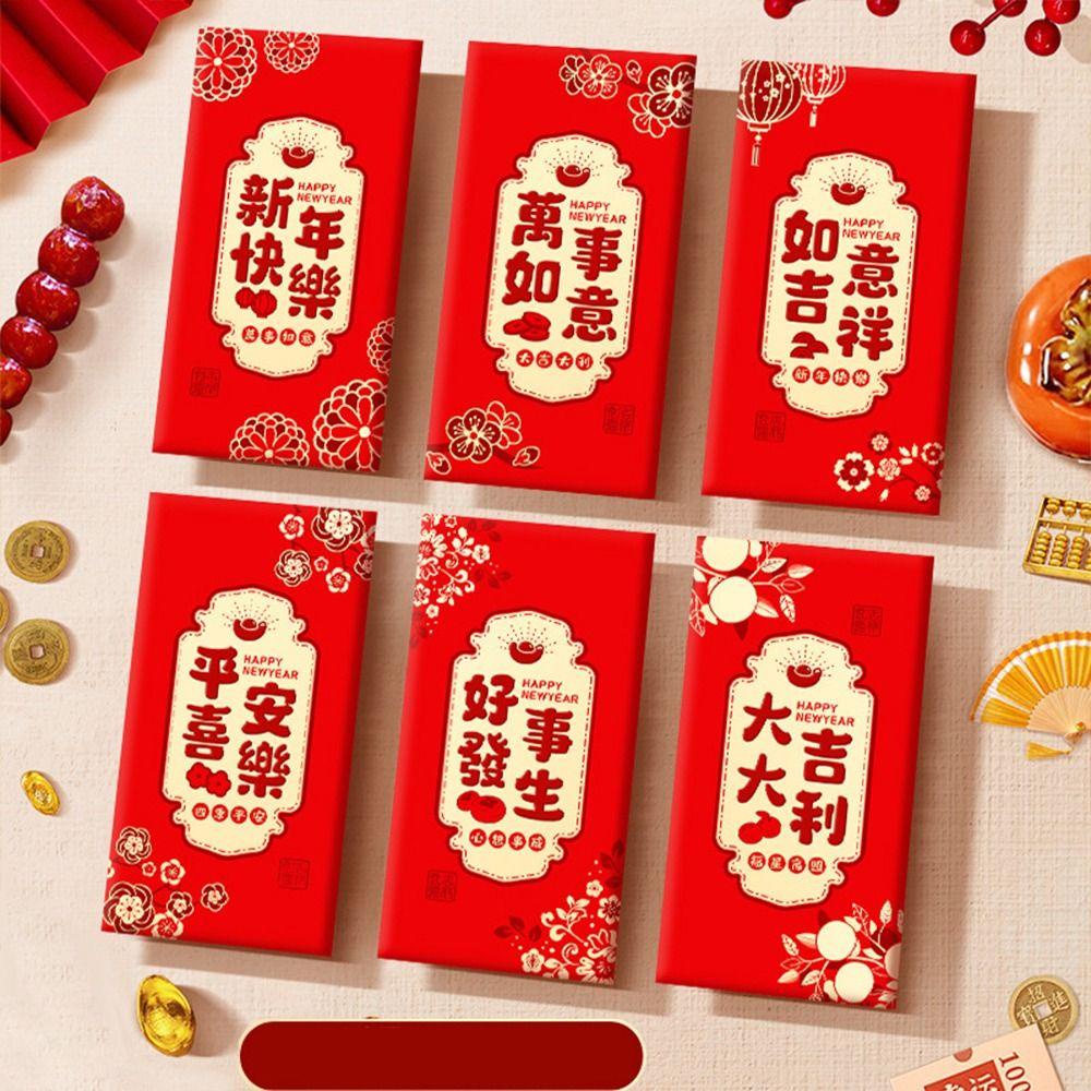 Bao lì xì MMULCK họa tiết rồng may mắn năm mới DIY phong cách truyền thống