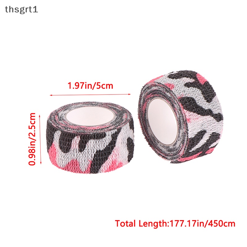 Set 2 Cuộn Băng Keo Tự Dính Co Giãn Nhiều Màu Dài 4.5m thsgrt1