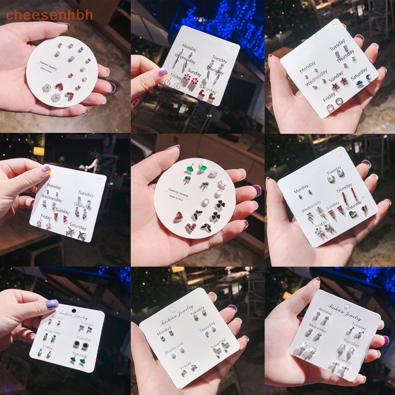 1 Set Bông Tai Hình Học / Trái Tim / Bướm Xinh Xắn Thời Trang Cho Nữ vn